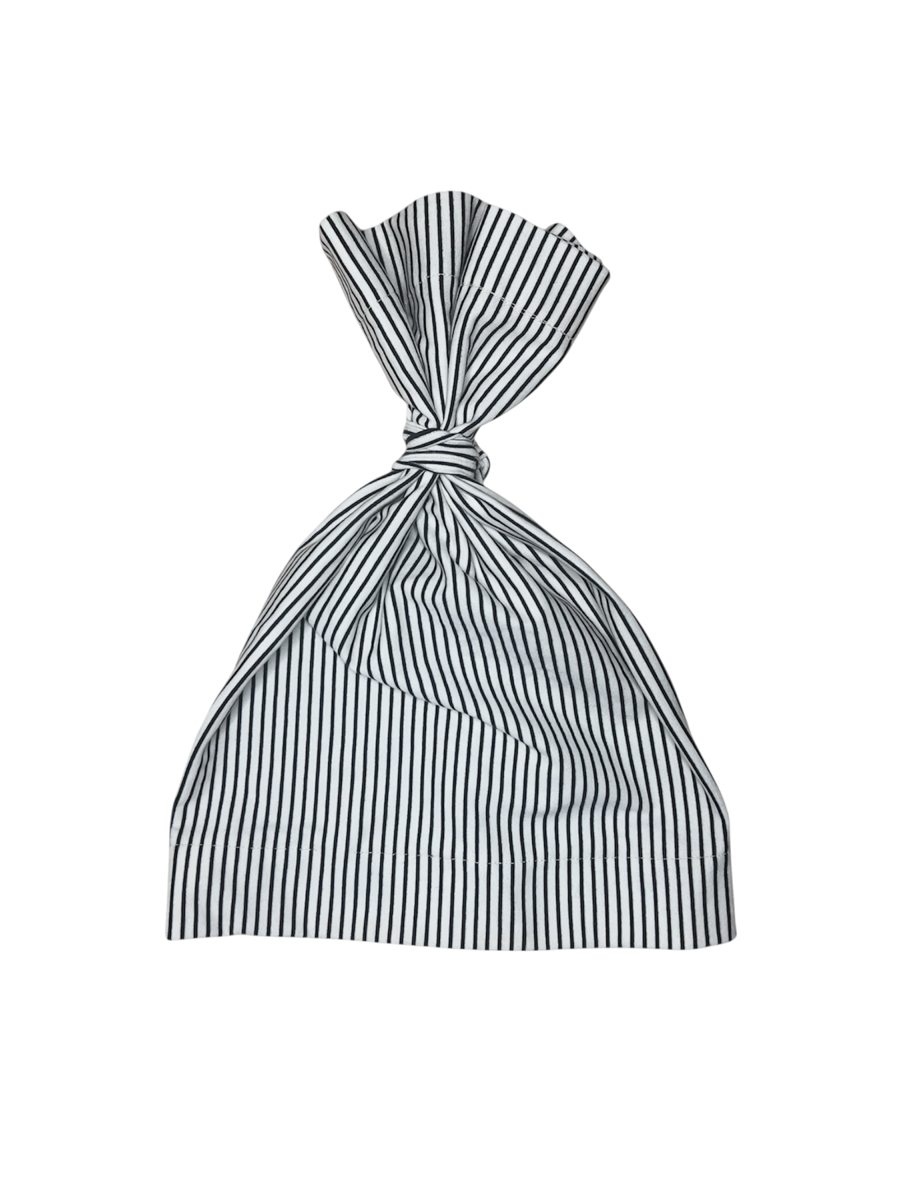 Mascalzone Beanie White/Black Stripes