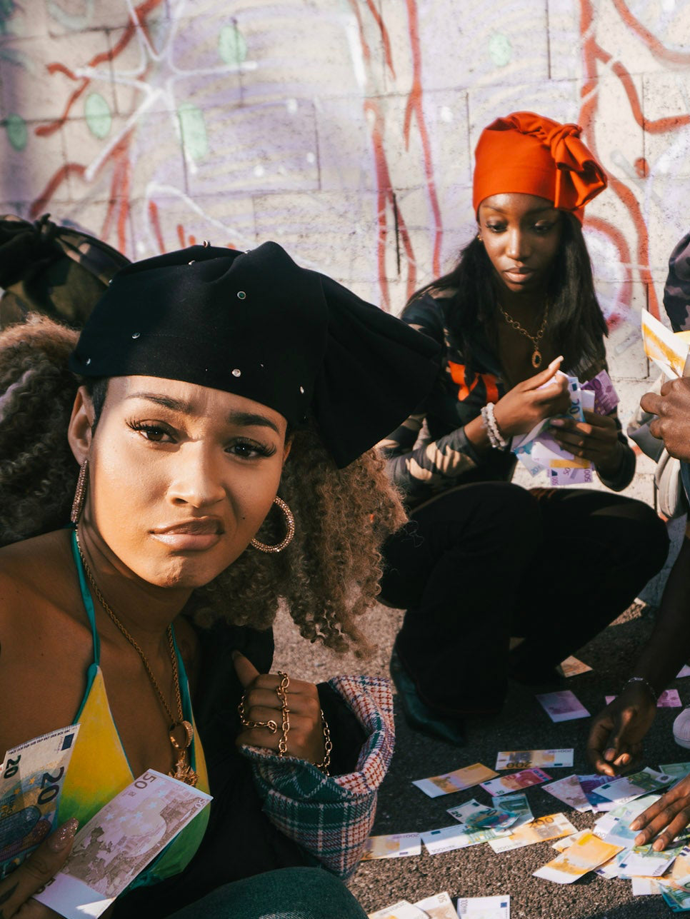 Mascalzone Beanie Black Rhinestone