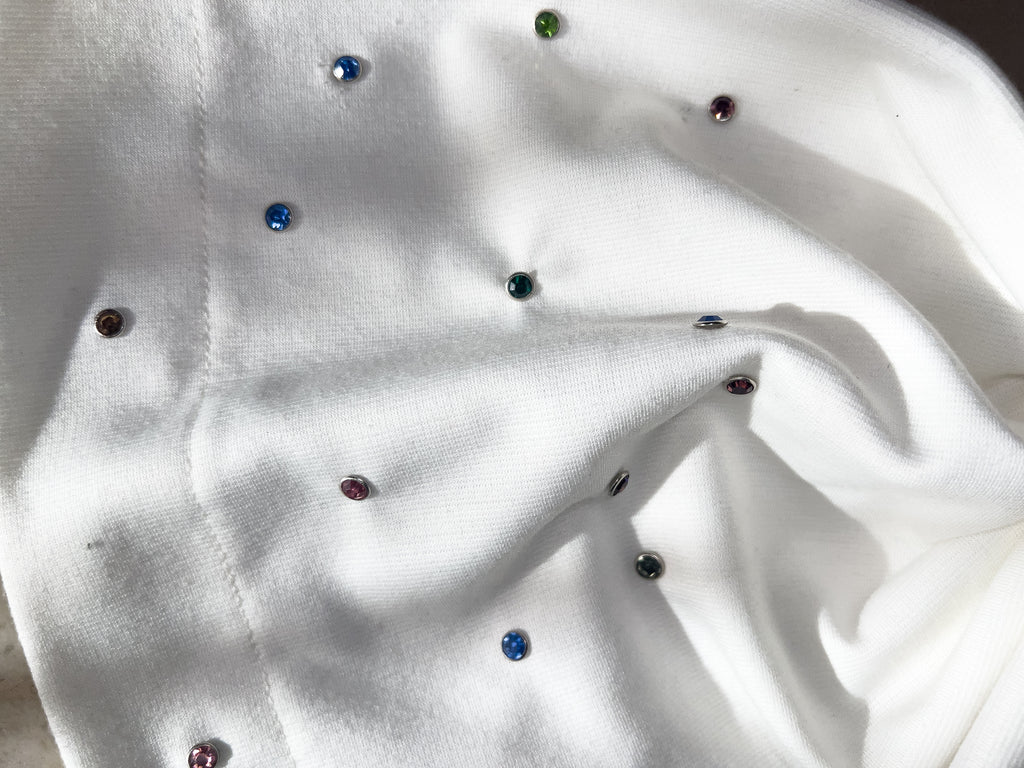 Mascalzone Beanie Rhinestone White V2.0