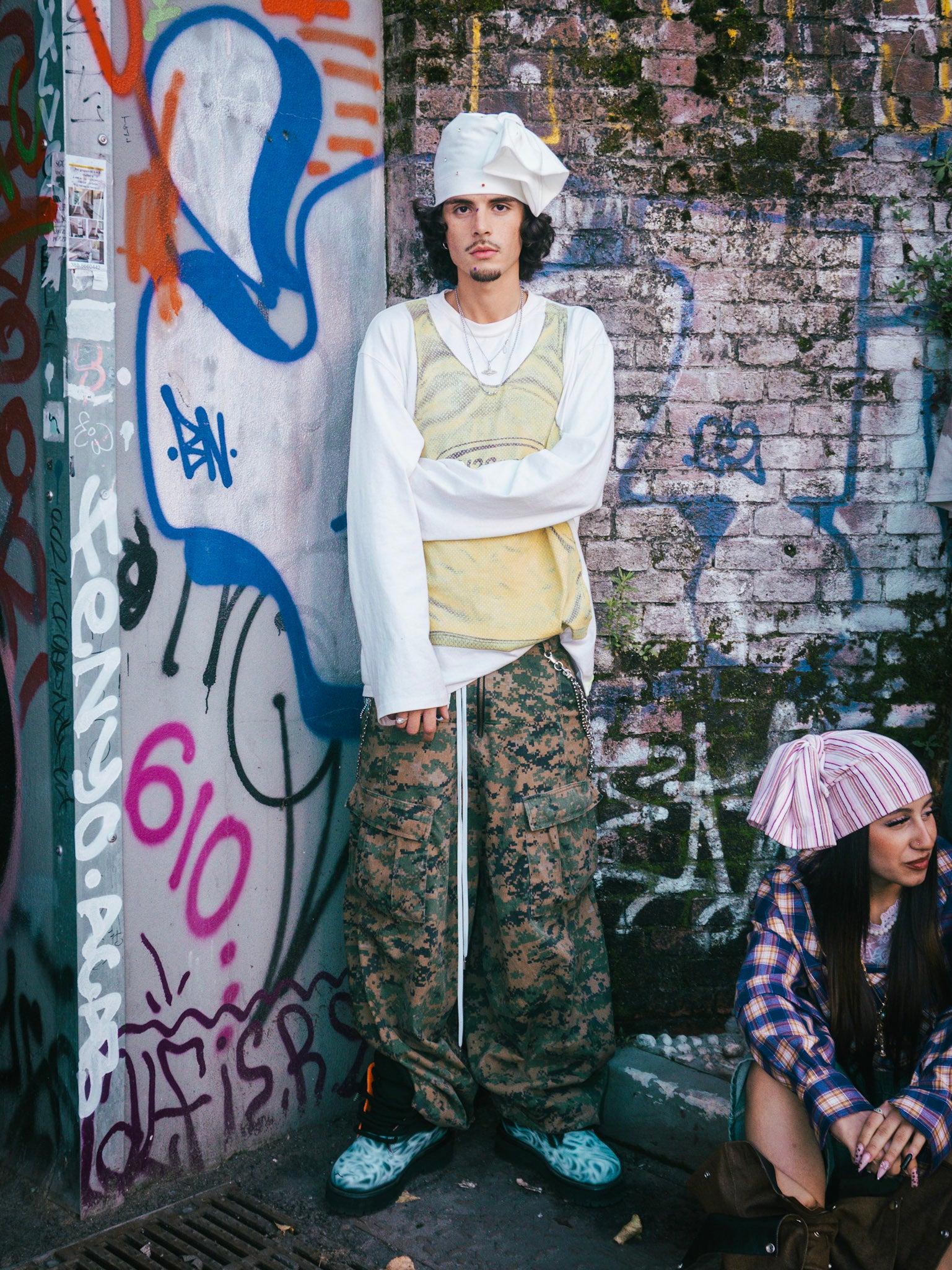 Mascalzone Beanie Rhinestone White V2.0